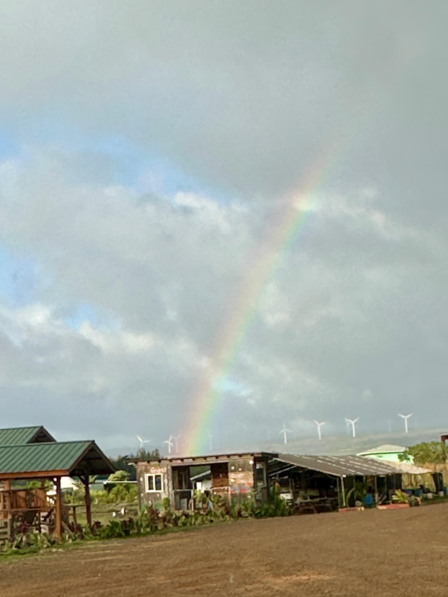 Rainbow over the ridge